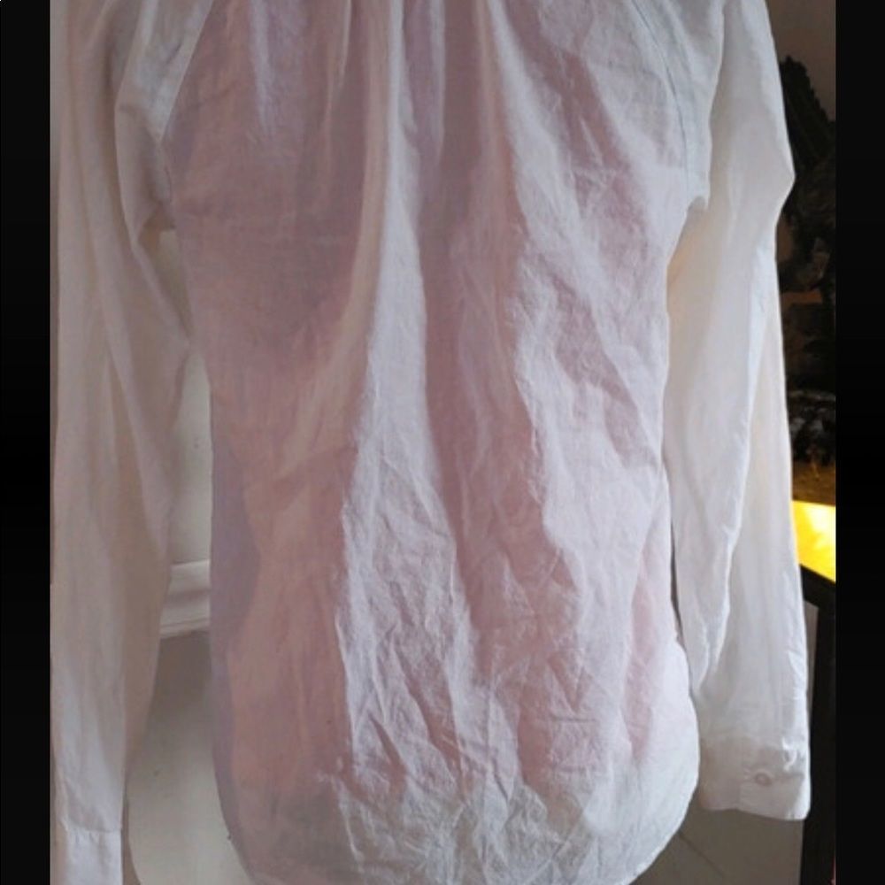 Loft Button Down Ruffled Blouse - image 3